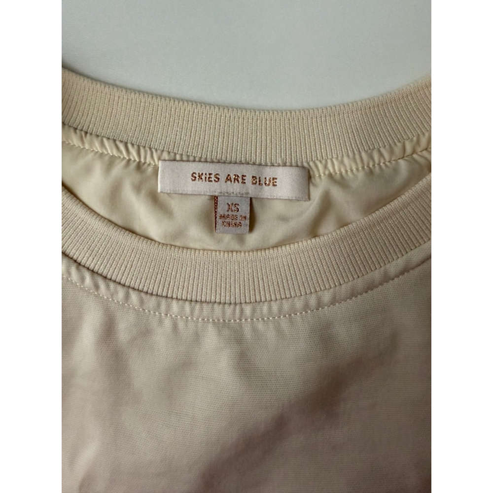 SKIES ARE BLUE womens cream colored 2 piece lounge set - Picture 6 of 12